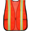 Mcr Safety Vest,OR,Polyester Mesh,2" Stripes V201R Mcr Safety Vest,OR,Polyester Mesh,2" Stripes V201R
