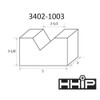Hhip 5 X 2-1-2 X 3-1-8" Cast Iron V Block Set 3402-1003