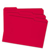 Smead Folders,Reinforced Tab,Red,PK100 17734