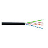 Genspeed Data Cable,Cat 5e,24 AWG,1000ft,Black 5136100