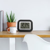 Manufacturer Varies Atomic Digital Wall Clock w Indoor Temp WT-8005U-B-INT