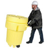 Ultratech Open Head Overpack Drum, Polyethylene, 95 gal, Unlined, Yellow 584