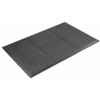 Interlocking Antifatigue Mat Tile, 5-8 in Thickness, Polyurethane, Black  502