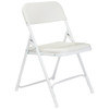 National Public Seating Folding Chair, Plastic, White,PK4 821