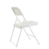 National Public Seating Folding Chair, Plastic, White,PK4 821
