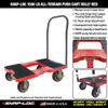 Snap-Loc Platfrm Truck, 1500lb, 32inLx20-1-2inW, Red SL1500P6R