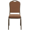 Hercules Banquet Chair, 17-1-4 in W 20-1-4" L 38" H, Fabric Seat  NG-C01-COFFEE-GV-GG
