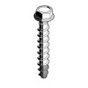 Masonry Screw, 3/8" Dia., Hex, 1-3/4" L, Steel Zinc Plated, 50 PK
