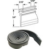 Prime-Line 3/4 In. x 36 In. Gray Double Tee Shower Door Bottom Sweep M 6040
