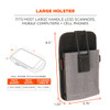Ergodyne 5544 L Gray Phone Style Scanner Holster with Belt Clip 5544L
