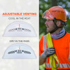 Ergodyne 8975V Anti-Fog Clear Lens White Class C Safety Helmet with Visor 8975V