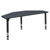 Regency I-Promise Desks, 24 D X 23-34 H, 60 W X Wood, Metal, Grey IP2SD6024GY