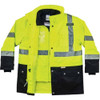 Ergodyne Hi-Vis Thermal Jacket Kit, 300D Oxford Polyester, Hi-Viz Lime, 2XL 8388