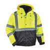 3-in-1 Bomber Jacket, 300D Oxford Polyester, Class 3 Type R, Hi-Viz Lime, 4XL
