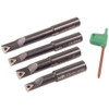 Hhip 4 Piece 1-2" Round Shank Indexable Boring Bar Set 1001-0704