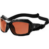 LOKI, Safety Glasses, Uncoated, Copper Lens, Black Frame, Full-Frame, Polarized  LOKI-PZ