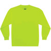 Ergodyne Long Sleeve T-Shirt, Lime, Non-Certified, S 8091