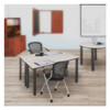 Kee 42 x 24 in. Training Seminar Table- Maple Top, Black Legs