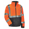 Quilted Bomber Jacket, 300D Oxford Polyester, Class 3 Type R, Hi-Viz Orange, 5XL