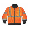 Hi-Vis 2-in-1 Bomber Jacket, Oxford Polyester, Class 3 Hi-Viz Orange, 4XL