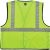 Ergodyne Lime Safety Vest ID Badge Holder,4XL/5XL 8216BA