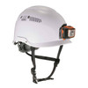 Ergodyne White Class C Safety Helmet + LED Light 8975-LED