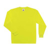 Ergodyne Long Sleeve TShirt,Lime,NonCertified,2XL, Polyester, Lime, 2XL 8091