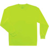 Ergodyne Long Sleeve TShirt,Lime,Non-Certified,XL, Polyester, Lime, XL 8091