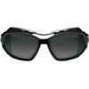 LOKI, Safety Glasses, Uncoated, Smoke Lens, Black Frame, Full-Frame, Polarized  LOKI-PZ