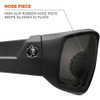 ODIN, Safety Glasses, Uncoated, G-15 Lens, Black Frame, Full-Frame, Polarized  ODIN-PZ