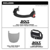 Gray Visor, 9.5 in Height, Not Applicable Suspension, Black, Gray  48-73-1425