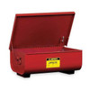 Justrite Rinse Tank, Steel, 11 gal, Red 27311