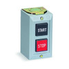 Square D ControlStation,Feed-Thru,2Buttons,Blk-Rd 9001BG204