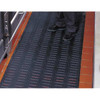 Notrax Antifatigue Mat, Nitrile Rubber, Slotted, 3 ft W x 5 ft L, Black 755S0035BL