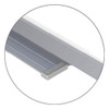 Dry Erase Board, Steel, 24 in, 36 in, Aluminum Frame, White-Gray, Gloss  GRPM222G-23