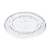Lid for 9 to 20 oz. Cold Cup, Flat, Straw Slot, Clear, Pk1000