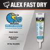 Dap Alex Fast Dry 5.5 Oz. White Siliconized Acrylic Latex Caulk