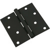 National Hardware 4 In. Square Black Door Hinge N241-208