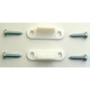 Prime-Line 1-1-4" x 3-4" White Nylon Pocket Door Floor Guide (2-Count) N 6567 236659