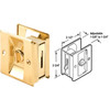 Prime-Line Brass Pocket Door Lock Pull N 6771