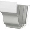 Amerimax 4 In. Galvanized White Slip-Joint Gutter Connector 19209 123722