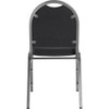 National Public Seating Stacking Chair, 9200 Series, Fabric Black 9260-SV
