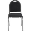 National Public Seating Stacking Chair, 9200 Series, Fabric Black 9260-SV