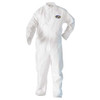 Kleenguard Disposable Coveralls,XL,White,SMMMS,PK24 49004 Kleenguard Disposable Coveralls,XL,White,SMMMS,PK24 49004