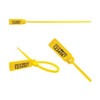 Pull Tight Barcode Seals 8-1/2" x 9/64", Yellow, Pk250