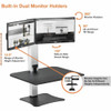Standing Desk Electric Triple Monitor Standing Desk, 23" D X 28" W X  DC475