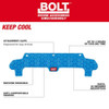 Milwaukee Tool Helmet Sweat Band,Polyester,Blue 48-73-4543
