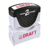 Accu-Stamp2 Microban Message Stamp, Draft, 3/8" 038850