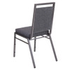 Flash Furniture Dark Gray Banquet Chair,PK2 2-FD-LUX-SIL-DKGY-GG