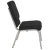 Flash Furniture Fabric Church Chair,Black XU-CH-60096-BK-SV-GG